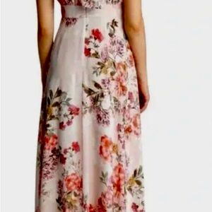 Eliza J Floral Maxi Dress - Pink and White